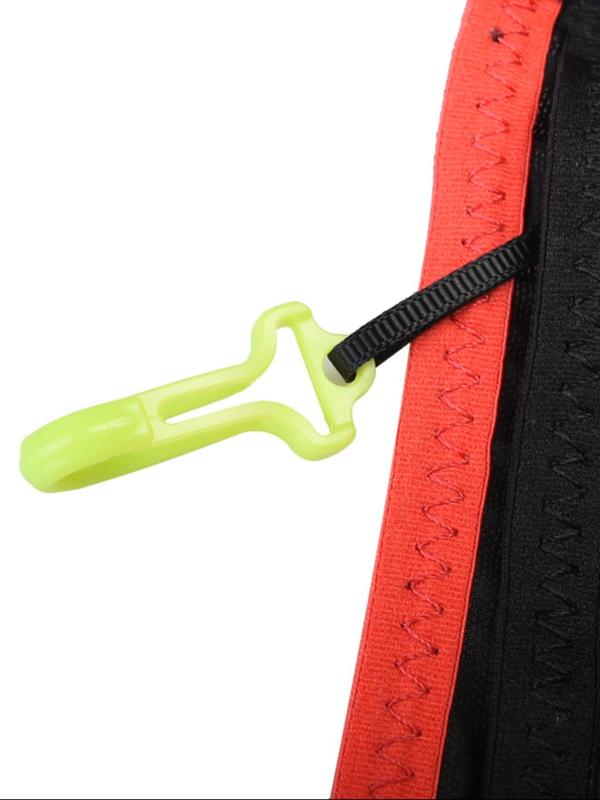 Unisex Running Belt Bag with Soft Water Bottle, Contrast Binding Waist Belt Bag, Sports Belt Bag for Running Jogging Traveling Exercising 5