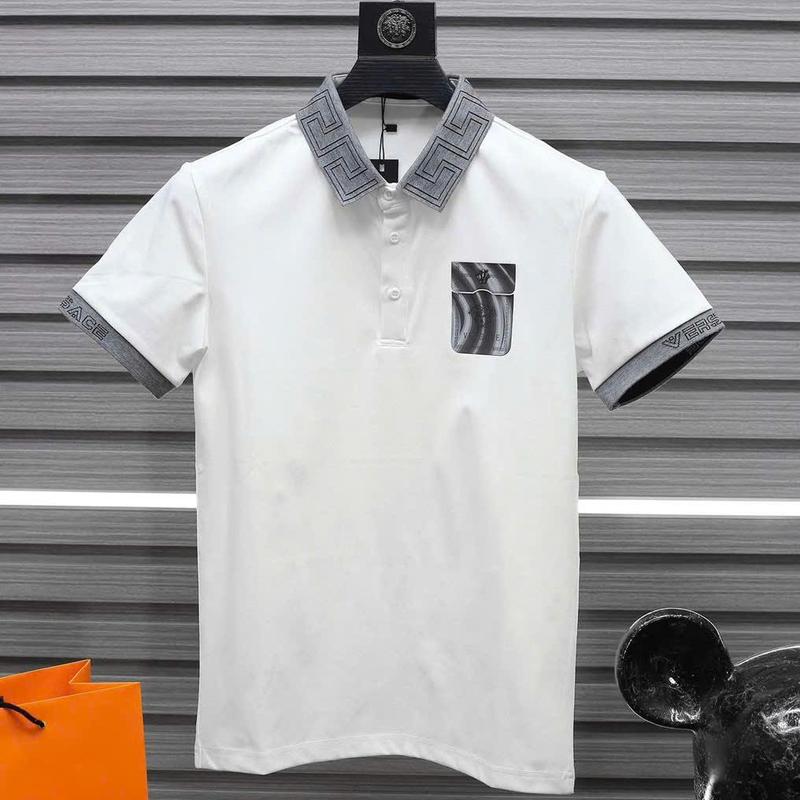 Áo thun POLO nam có cổ tay ngắn phối họa tiết đẹp sang xịn chất cotton mịn thoáng mát giá rẻ 0