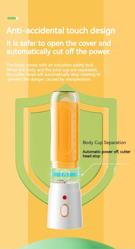 Product Introduction of Portable Wireless Blender Electric Fruit Juicer Machine For Orange Ice Crushing 10 Blades Auxiliary Food Machine 1500mA Mixer juiceblender fruit blender 28