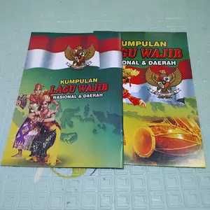 Buku Kumpulan Lagu Wajib Nasional dan Daerah