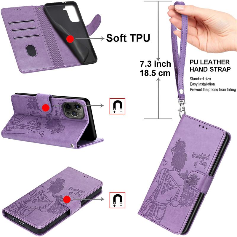 Product Introduction of Leather Case For Samsung Galaxy A24 4G Shockproof Cases Wallet Flip Cover For Sam  A14 4G A34 A54 5G A245F 3D Pattern Etui Coque 18