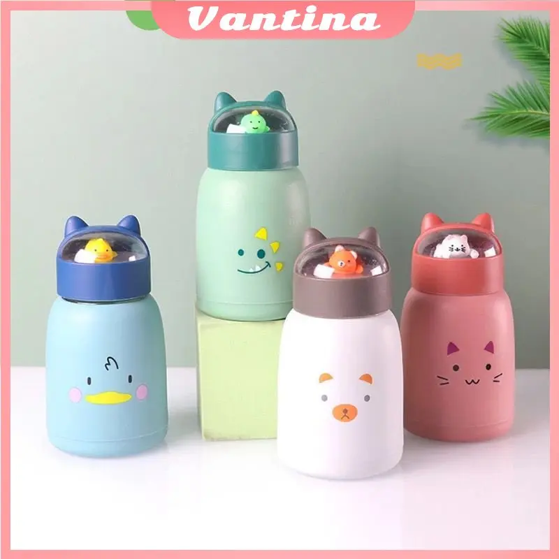 BOTOL MINUM KACA 360ML BOTOL MINUM ANAK KARAKTER LUCU BOTOL MINUM TERMOS BPA FREE 2