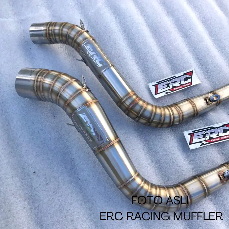 LEHER ONLY STAINLESS SAMLONG ERC KNALPOT RACING 1