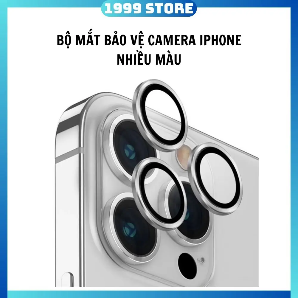 Bộ Bảo Vệ Từng Mắt Camera Iphone Bằng Kim Loại Chống Xước, Chống Lóa Cho Iphone 11/12/13/14