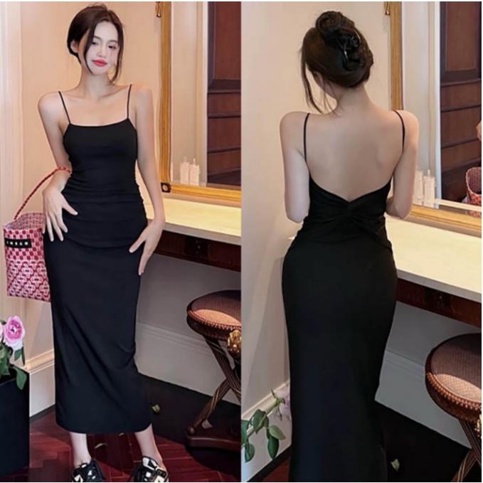 7861 đầm dây đỏ maxi dáng dài nàng thơ tiệc sinh nhật bigsize nữ dễ thương đầm công sở trẻ trung 9