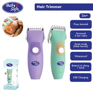 Baby Safe Hair Trimmer HT001 / Alat Pencukur Rambut Anak