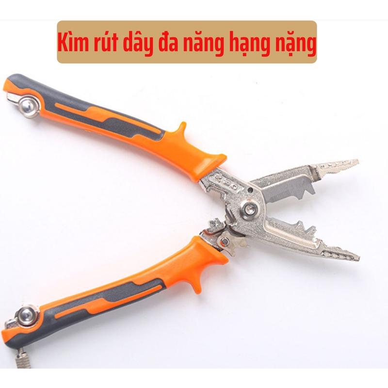 [Nội Địa Trung] Kìm tuốt dây điện hạng nặng, thép CRV, siêu khỏe, sắt bén, lực cắt mạnh, dẻo dai, bền bỉ,  tay cầm cao su PVC thoải mái, chắc chắn, an toàn 1