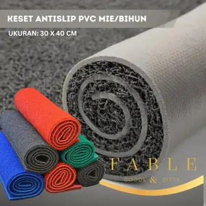[30 x 40 CM] Keset Kaki PVC Anti Slip Mie / Bihun Tebal 15 mm