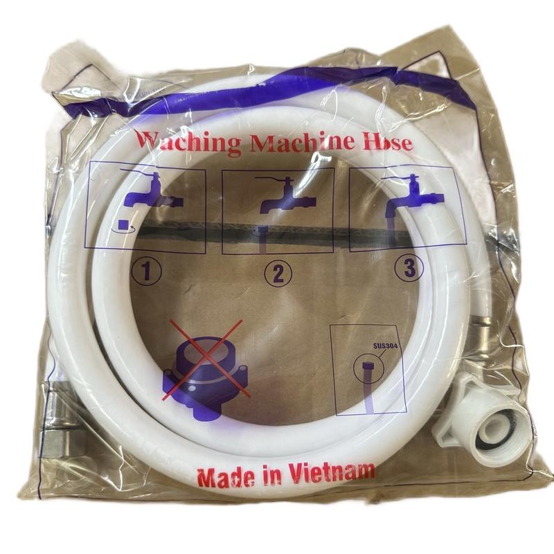 Dây Cấp Nước Máy Giặt 2 đầu răng trong Ø21x27, chiều dài 150cm