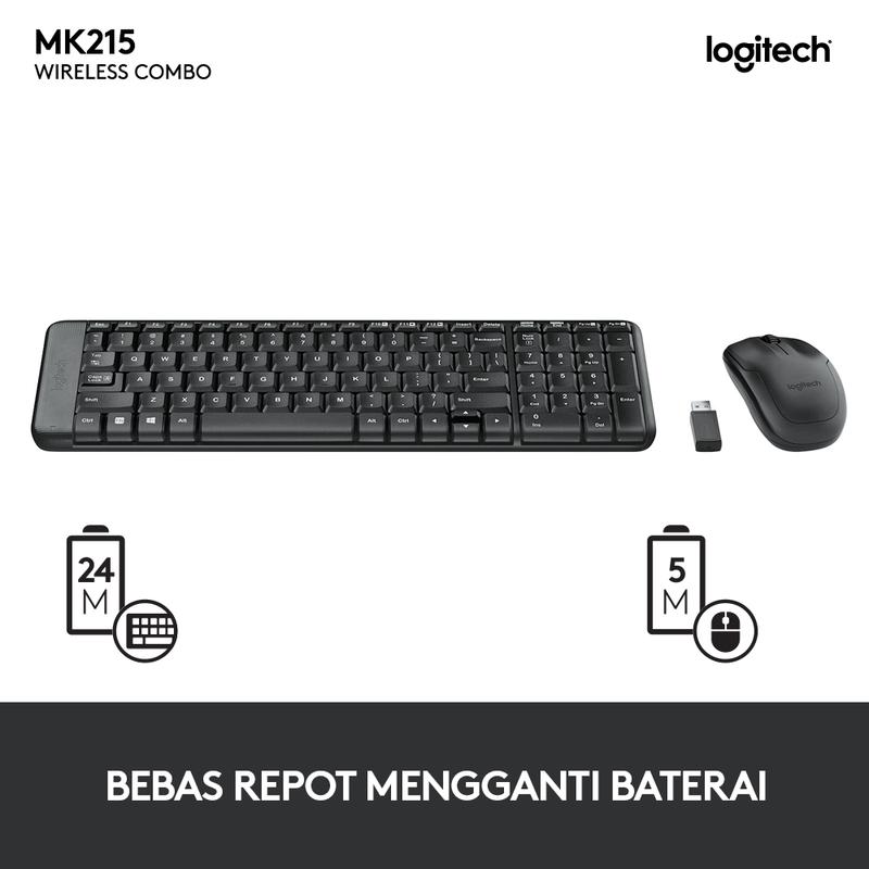 Product Introduction of Logitech MK215 Combo Keyboard dan Mouse Wireless (Tanpa Kabel) Compact untuk Computer/ Komputer 13