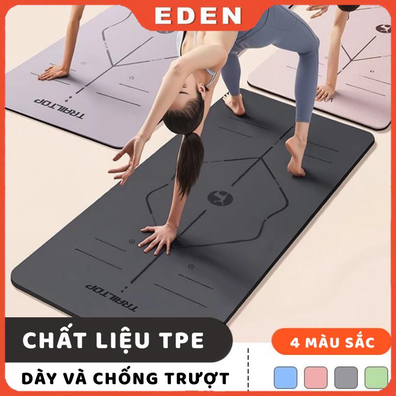 Thảm Yoga  – Thảm TPE Tập Thể Dục Thảm Yoga Chống Trượt Thảm Thể Thao Dày Dặn 