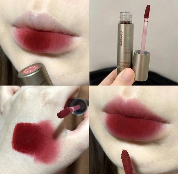 Son lì MÃ 1 đậm đặc màu nhung chống thấm nước Trang Điểm Nữ Son Môi Cosmetic Mỹ Phẩm Women