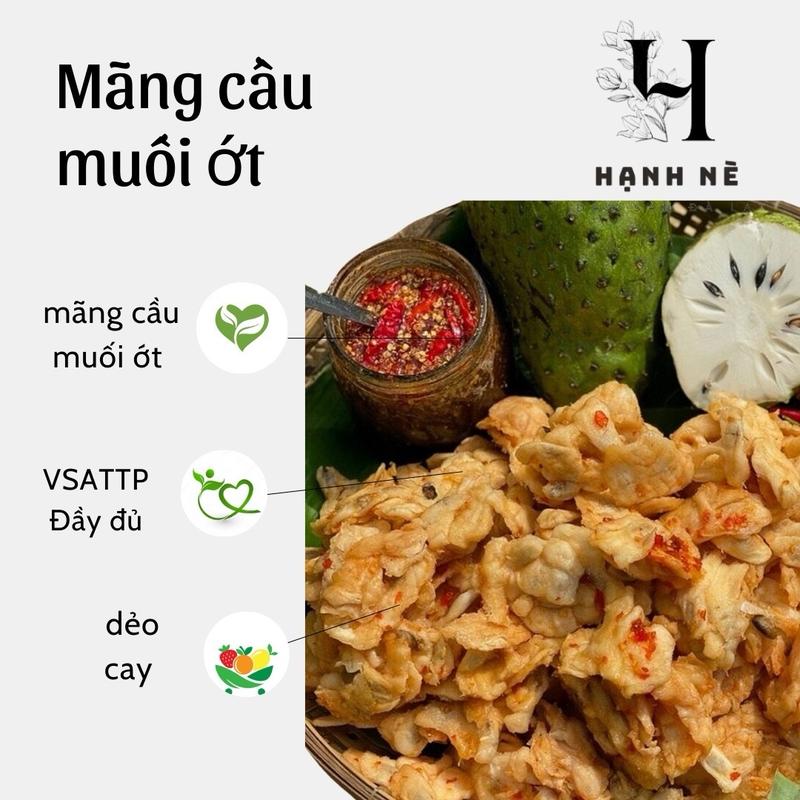  Mãng cầu sấy muối ớt  250g-500g  chua cay nhẹ Ăn Vặt Food healthy Snack 