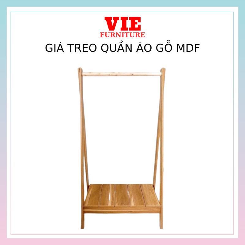 Giá Treo Quần Áo - Kệ Treo 1 Tầng Gỗ MDF