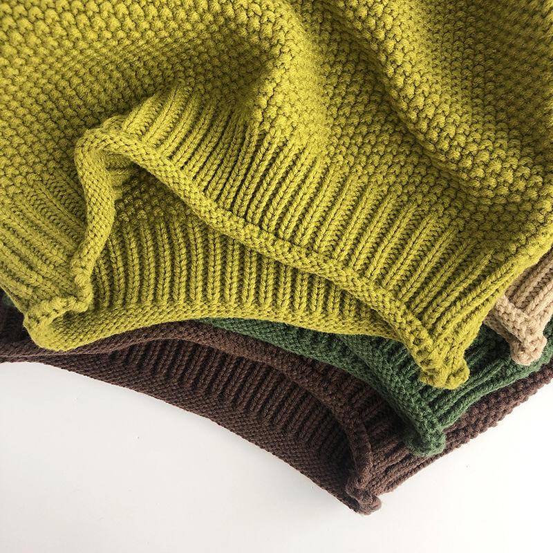 Product Introduction of Winter Kids Sweater Vintage Boys Knitwear Solid Turtleneck Girls Sweaters 7