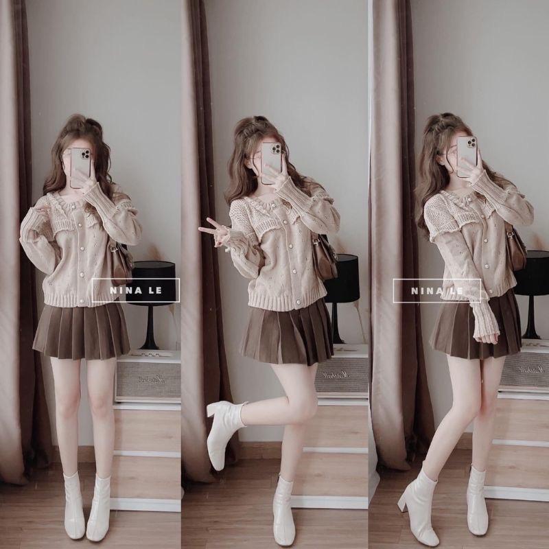 Chân váy xếp ly tennis chân váy nữ dáng ngắn basic 40-60kg