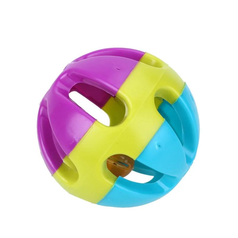 Product Introduction of 7cm ABS Ball Chewing Toy Biting Toy with Bell Parakeet Parrot Pet Supply Pet Bird  Toy Multicolor Training Toys Interactive 34