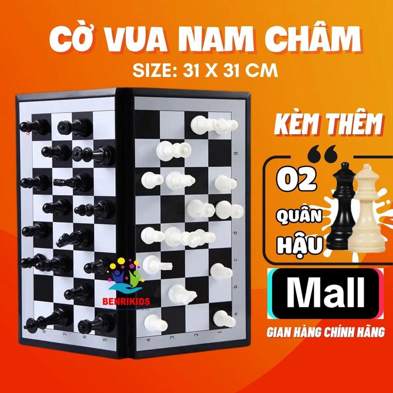  Bộ Đồ Chơi Cờ Vua Quốc Tế Bàn Cờ Nam Châm Kiêm Hộp Đựng Bộ Cờ Vua Nam Châm Boardgame Chess 