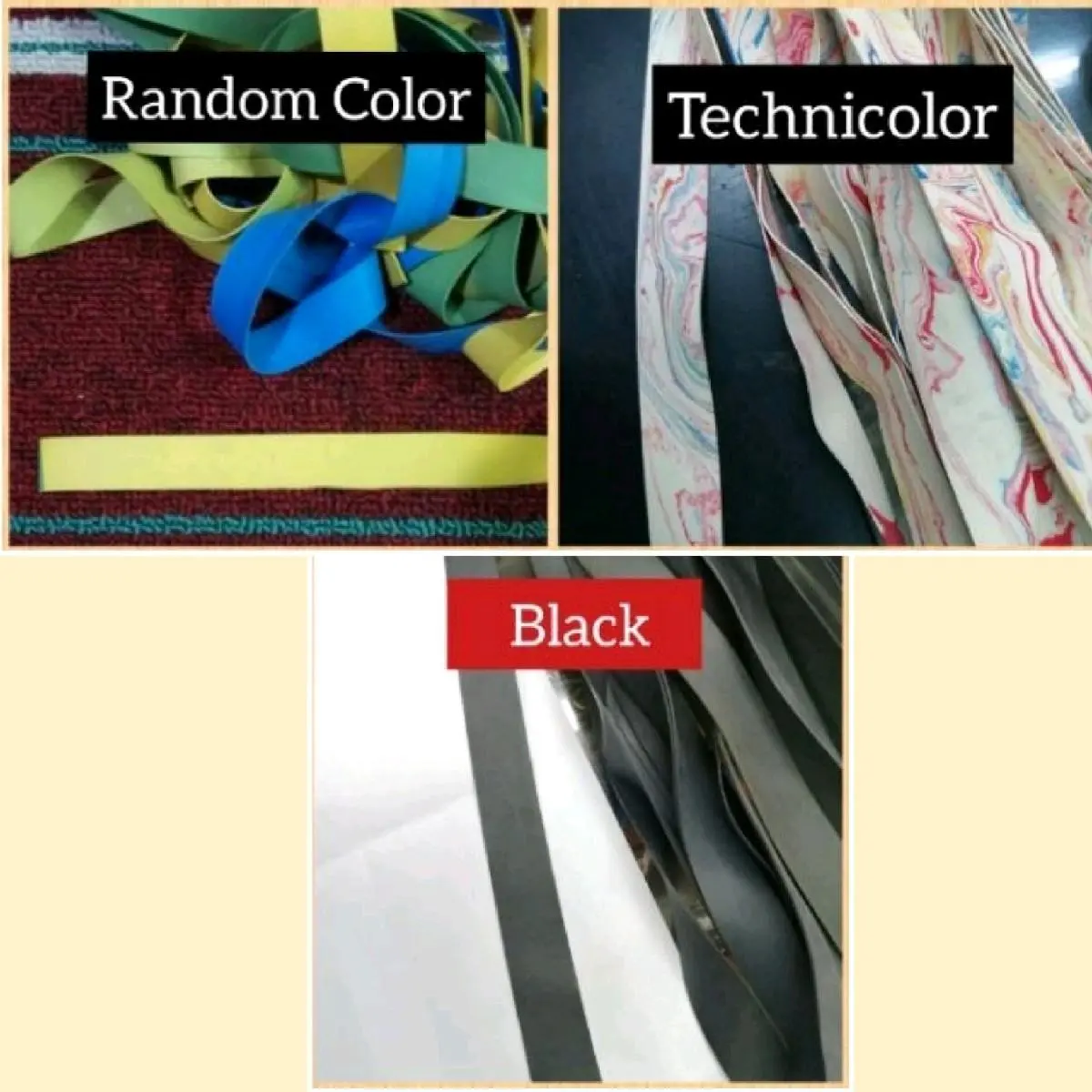 Rubber Strap 3/4" x 46"  (Goma Pangtali) Random Color/ Black /Teknik