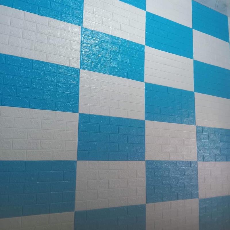 Set 50 tấm siêu rẻ sắc nét Kích thước 70-40 dày 3li Decor Phòng Decal miếng  dán phòng bếp đá vàng sợi