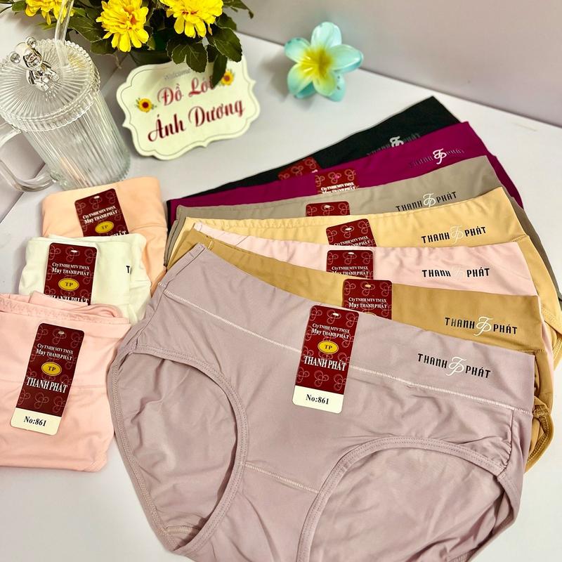 Set 5/10 quần thun lạnh57-63kgg, mã 861, lưng cao, ôm bụng, chất thun lạnh mềm mịn, co giãn thoải mái Nữ Women