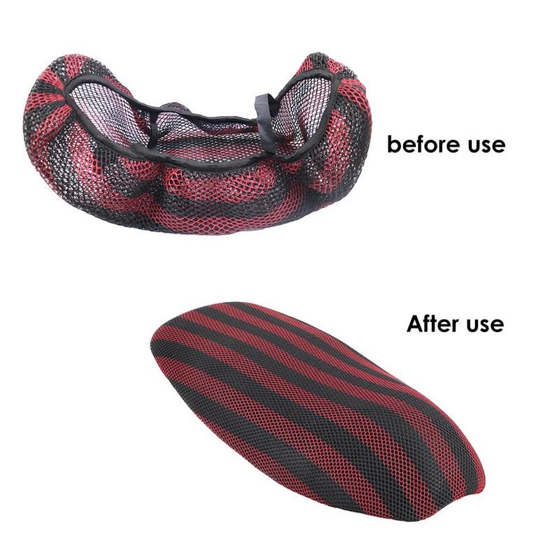 Product Introduction of Motorcycle Scooter Seat Cover Electric Bicycle Breathable 3D Mesh Seat Cover S/M/L Electric Scooter Insulation Cushion Cover 5
