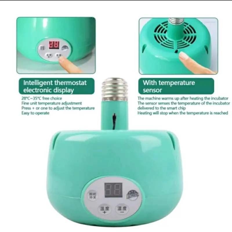 Pemanas otomatis blower penghangat kandang ayam lampu pemanas mesin tetas telur Heater 4