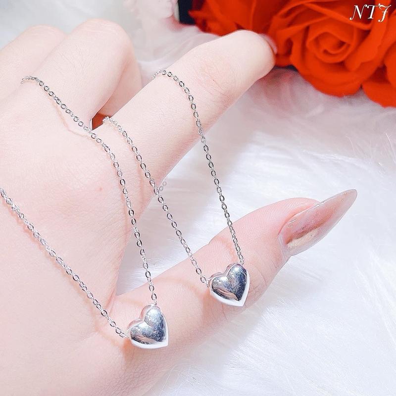 Dây chuyền tim bac ta , dây chuyền mặt tim , dây chuyền bac nữ 2