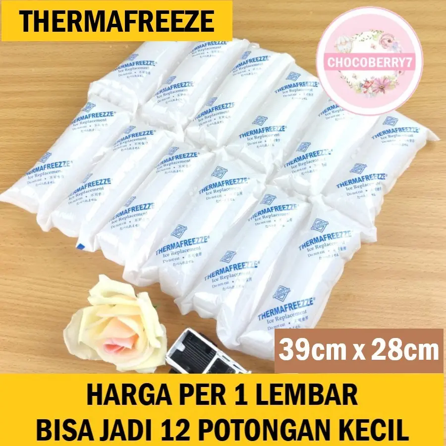 THERMAFREEZE Dry ice gel Pack Pendingin Makanan Frozen Food Cooler Box Lembaran ice  pack