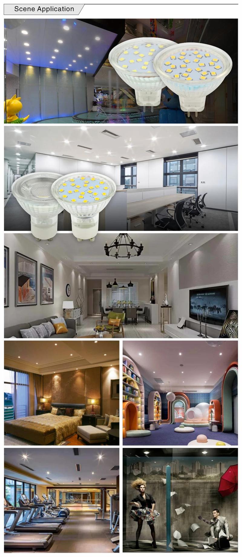 Product Introduction of Led Spotlight GU10 Mr16 Mr11 220V 12V 3W 5W Lights Led Lamps Glass Body Spot Light Bulb lampada led Lighting Ac220v Glass body 21