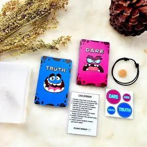 Kartu Permainan TRUTH OR DARE paket komplit ( 50 kartu + Bonus )