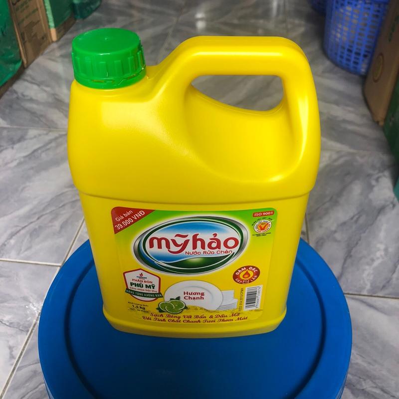 Nước Rửa Chén Mỹ Hảo Hương Chanh 1,5 kg - Làm Sạch Hiệu Quả 4