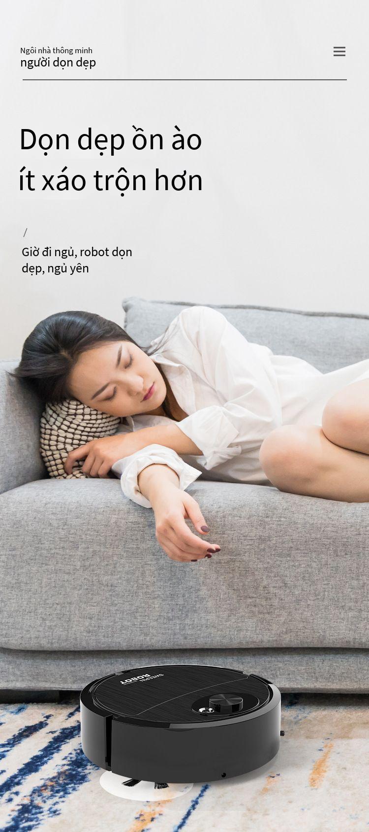 Product Introduction of Robot quét sàn nhà thông minh sạc máy quét hút kéo tất cả trong một 11