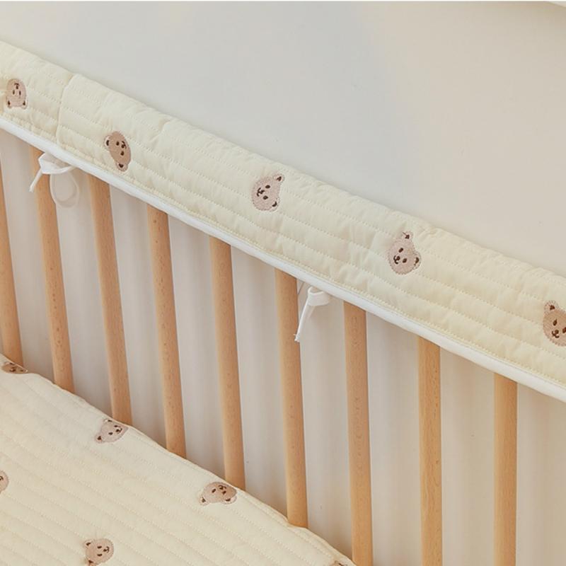 Cute Bear Print Baby Bed Rail, Soft Bed Rail Guard, Baby Safety Bed Guardrail, Bumper Edge Protection 6