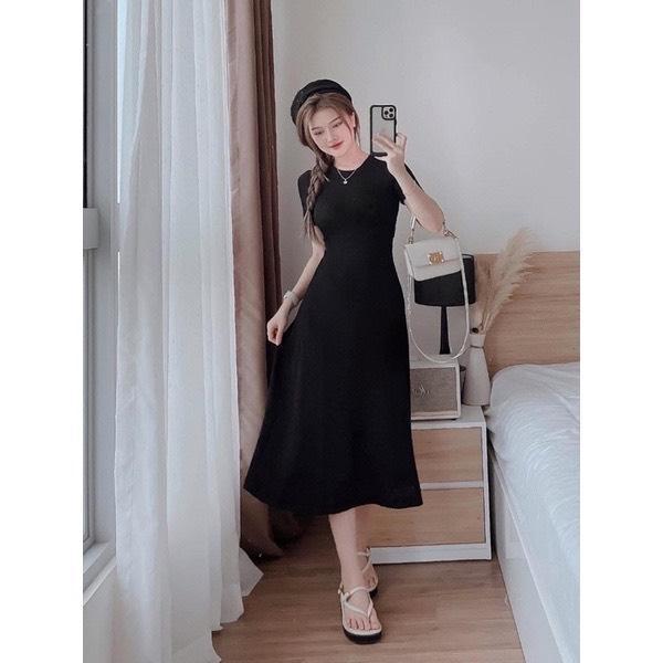 Váy Thun Thanh Lịch Dễ Thương Bigsize 55-95kg Nữ Dress Đầm Women - A.1107