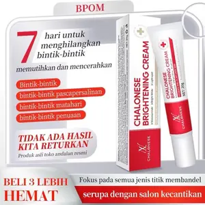 [ORIGINAL] BPOM Chalonese Cream Whitening Freckle Krim Penghilang Flek Hitam Bintik Hitam