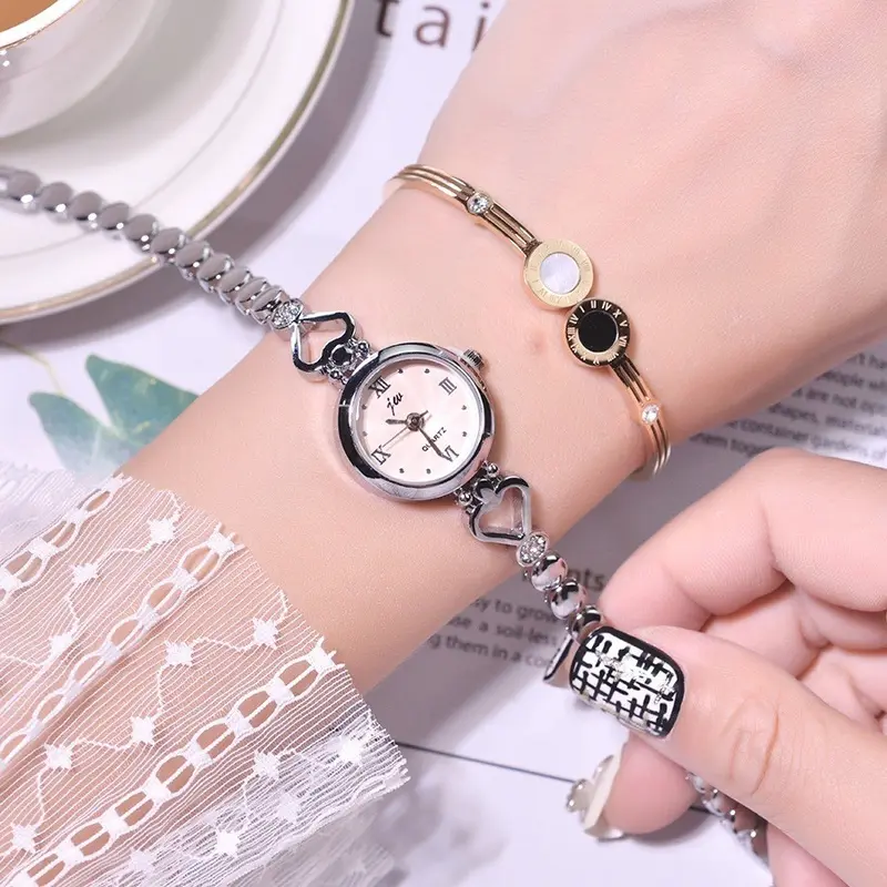 Collia Jam Tangan Wanita Analog Jw Bulat Love Berlian Fashion Korea Square 2