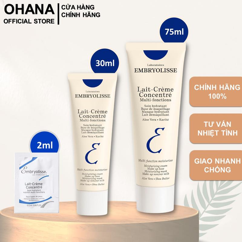  Kem Dưỡng Ẩm Sáng Bóng Siêu Phục Hồi Da Embryolisse Lait Creme Concentre  2ml 30ml 75ml  