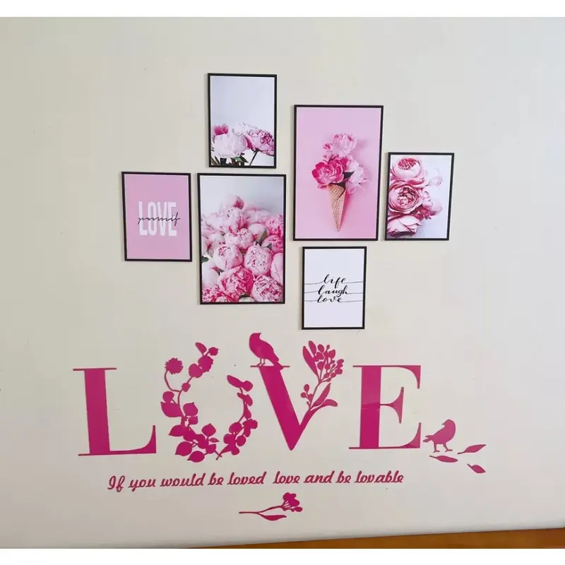 Tranh mica EPeBen dán tường nổi 3d hình chữ LOVE decor trang trí tường nhà, phòng khách, phòng ngủ Thay Tranh Decal Decor Phòng Trang Trí Nhà Decor Tường 1
