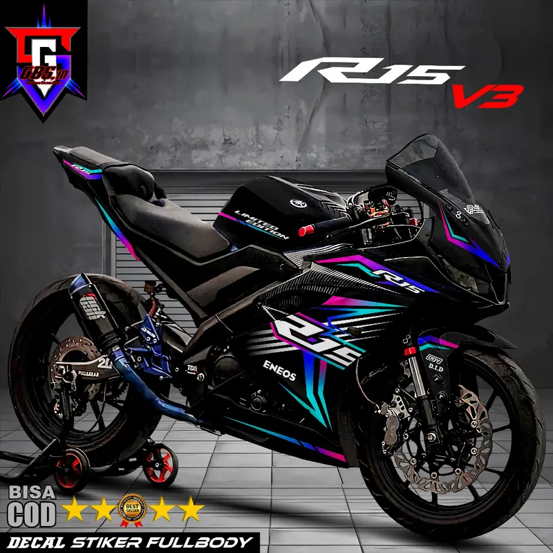 Decal R15 V3 Stiker Decal Motor R15 V3 Sticker Yamaha R15 V3 Fullbody 1