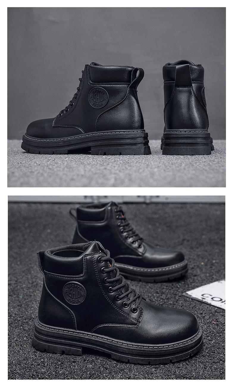Product Introduction of But Martin, untuk Lelaki, Kakitangan Boots 2024 Musim Luruh dan Musim Sejuk, Perkakas, Kalis Air, Tidak Licin, Sesuai untuk Kasut Kembara, Tapak Pembinaan, Rintangan Haus, Kasut Perlindungan Buruh,microfiber leather kalis air kasut keselamatan Shoes 20