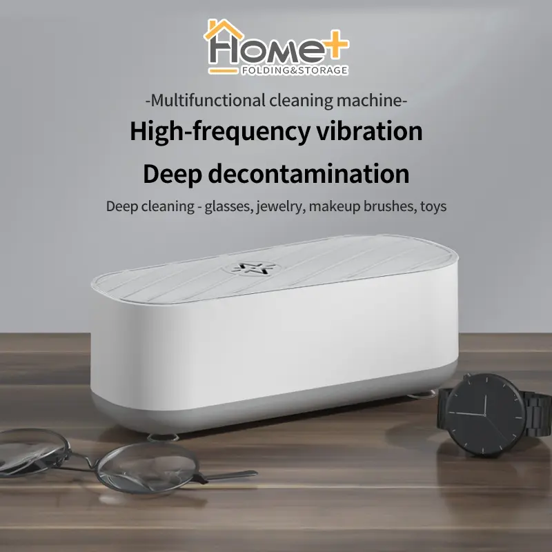 (HOME+) Ultrasonic /Cleaner Washing /Eyeglass Glasses Cleaner/High Frequency Vibration / USB