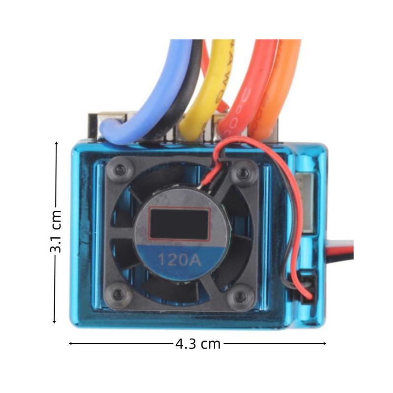 Product Introduction of Durable 45A 60A 80A 120A Brushless ESC 1:8 1:10 1:12 Dust-proof Electric Speed Controller Waterproof XT60 T Plug RC Crawler Parts 36