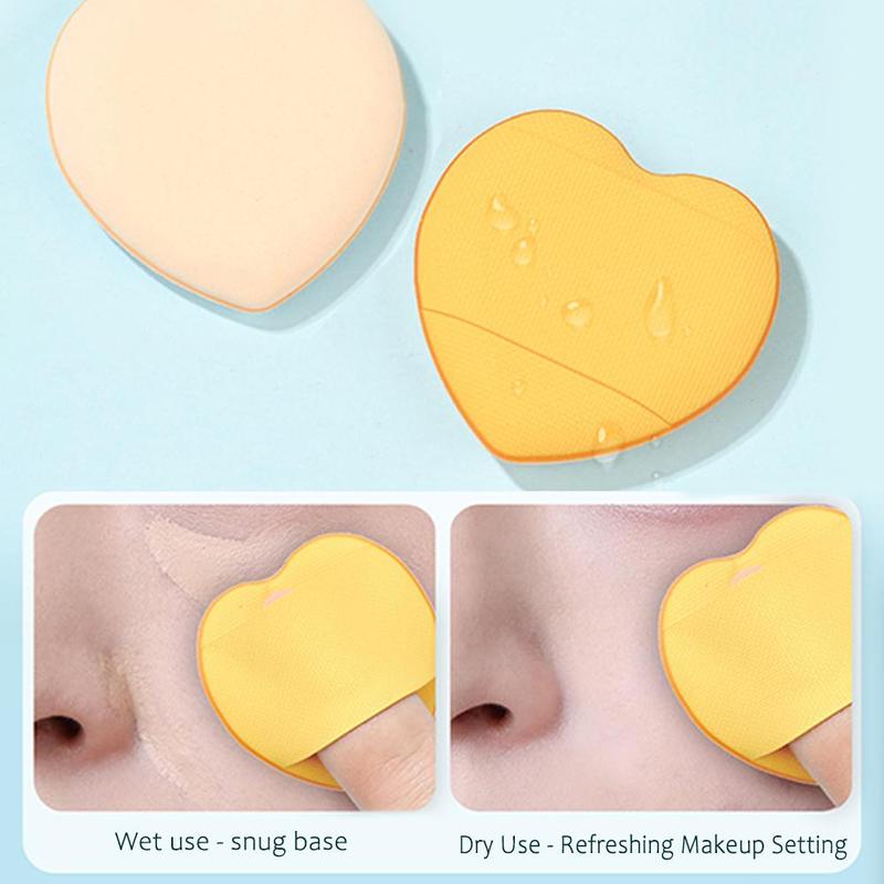 Product Introduction of Love Fingertip Thumb Finger Cushion Mini Powder Puff Loose Powder Makeup Puff 40
