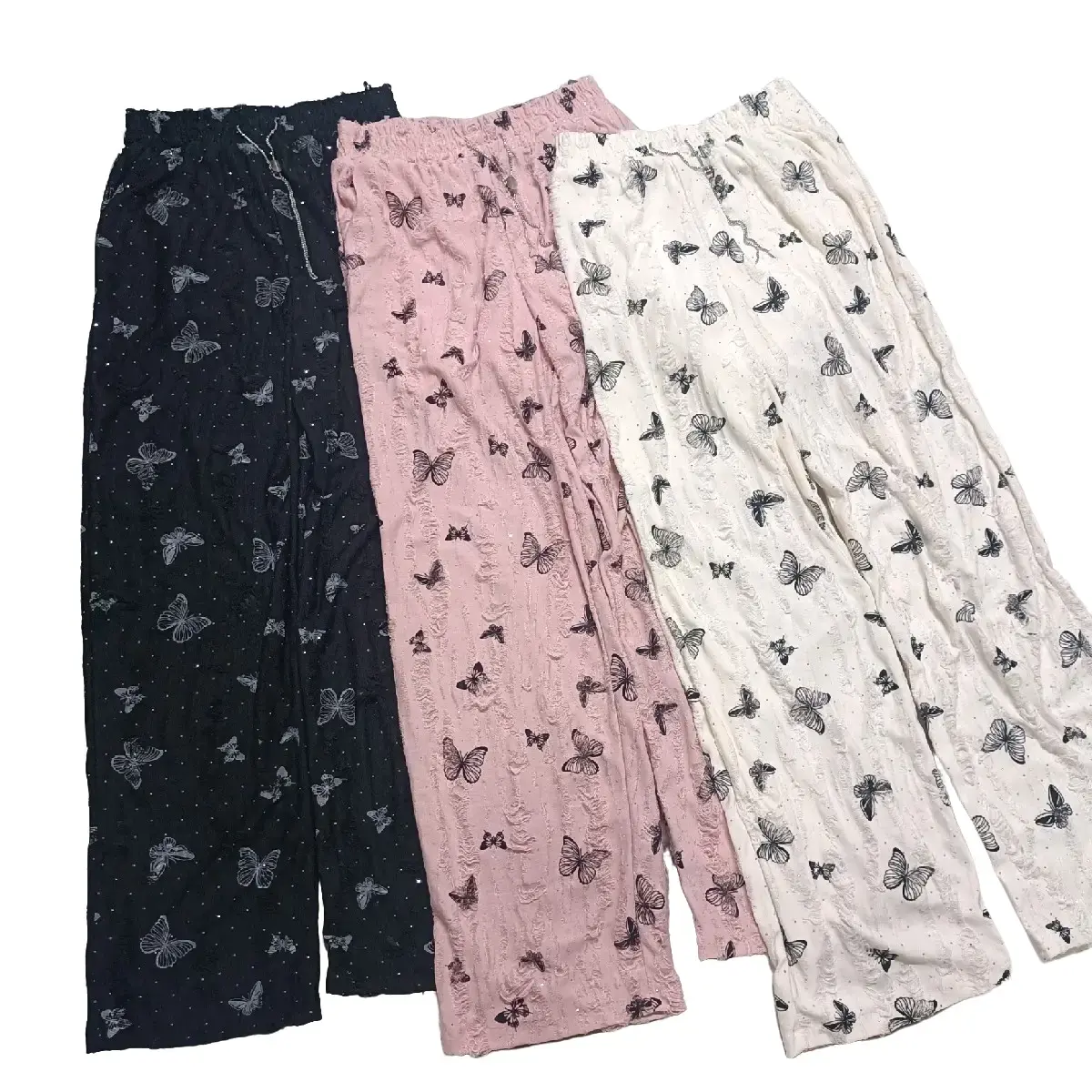 Quần Đũi Rách Đính Đá in hình chất mềm mịn Nữ Women Pants
