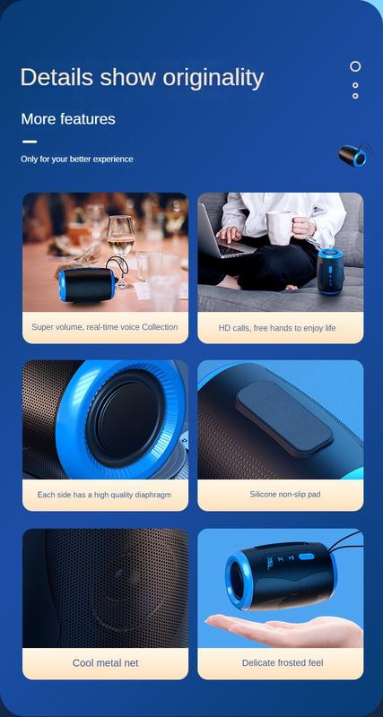 Product Introduction of Loa Bluetooth không dây, kết nối âm thanh TWS , tuổi thọ pin cực cao, loa mini mới, âm lượng lớn Củ Loa Nghe Nhạc 17