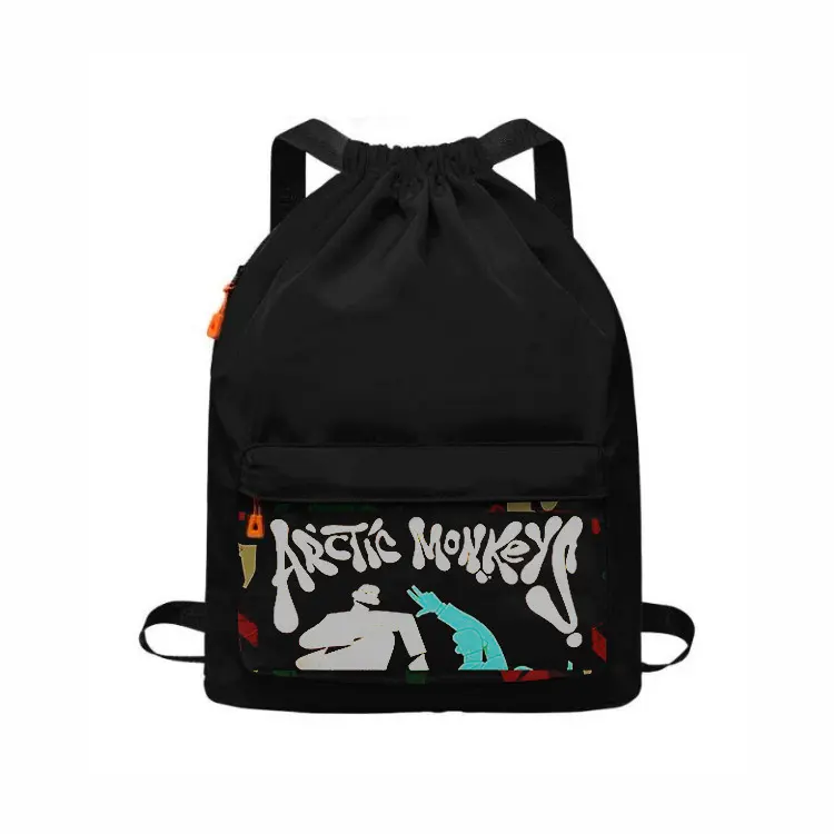 Tas Ransel Punggung Kerut Waterprouf Pria Wanita Motif DINO Distro - Tas Serut | Devva.id Canvas Sekolah Backpack 6