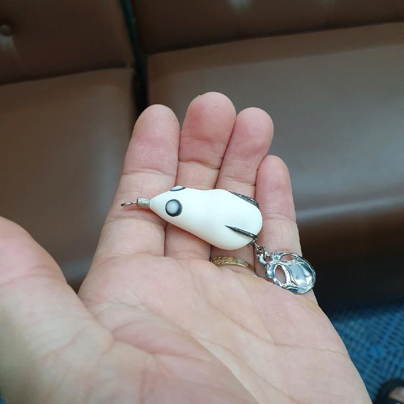 Mồi câu lure nhái hơi F1 trắng Câu Cá Fishing