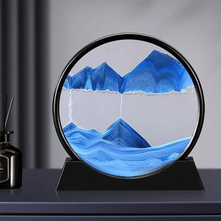 Đồng Hồ Cát Tranh Cát chảy 3D Sáng Tạo, Đồ Trang Trí, Đồ Trang Trí Phòng Khách Giải Tỏa Căng Thẳng, Đồ Thủ Công, Cao Cấp, Thích Hợp Cho Nam Và Nữ, Quà Sinh Nhật Bạn Bè 1