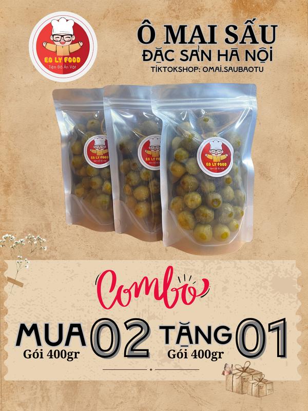 ( Mua 2 Tặng 1 ) - Sấu giòn Chua ngọt & Chua cay - EOLYFOOD - Đặc sản Hà Nội